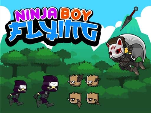 Ninja Boy Flying