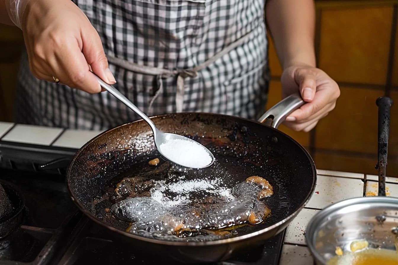 Cleaning burnt pots or pans? With this trick it won’t take long at all! Super practical!