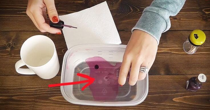 Here's the cool DIY reason why you should pour nail polish into a bowl of hot water
