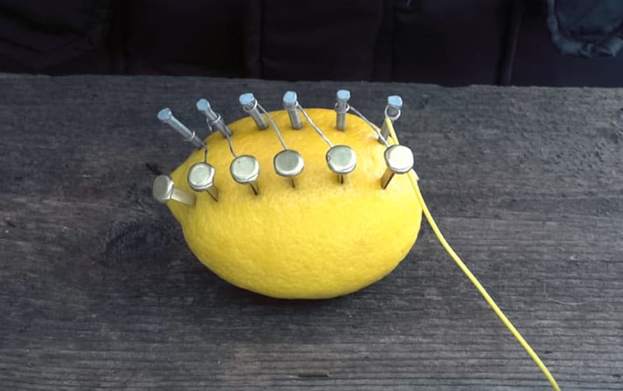 Hammer a few nails into a lemon and see what happens next!