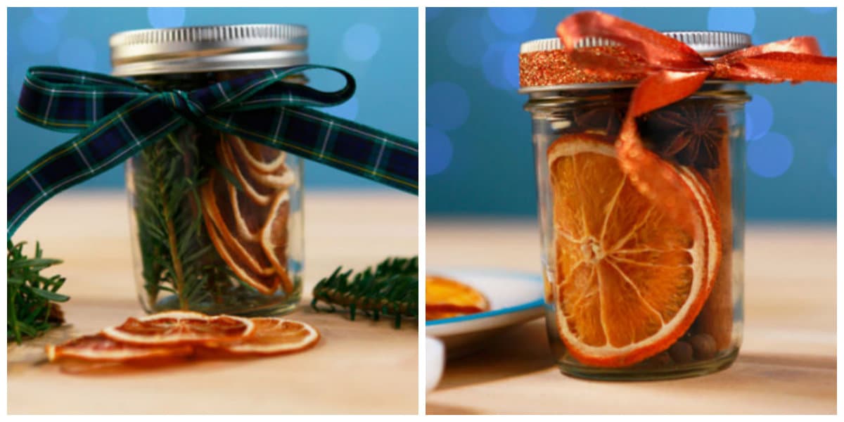 Hmm! This "Christmas in a jar" will make your home smell wonderful during the holidays!