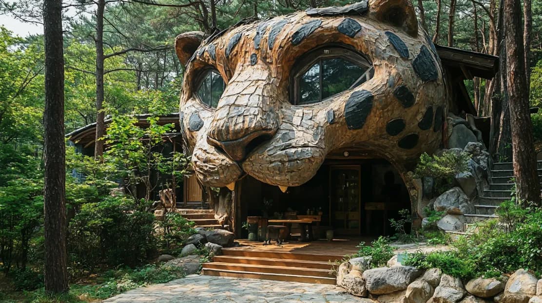 Inside South Korea's Tiger Forest Home: Nature Meets Myth in Stunning Design!