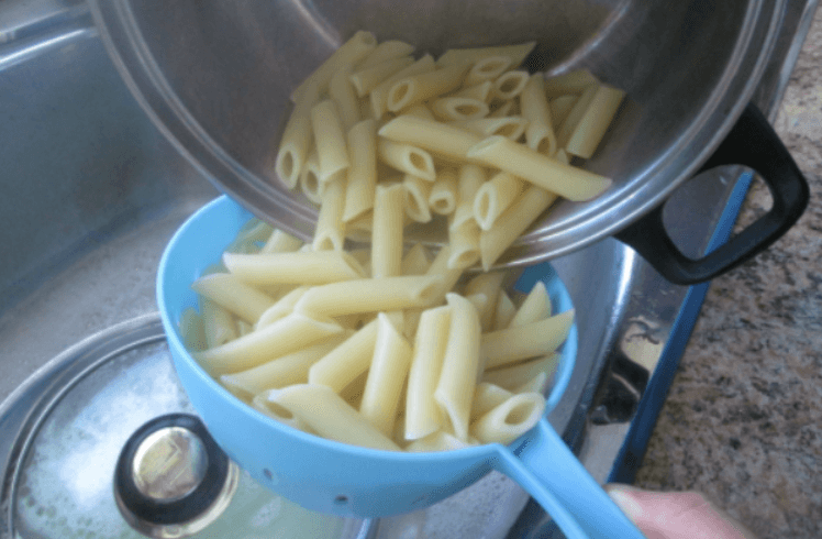 What?! THIS is how you are meant to use a colander! We had no clue!