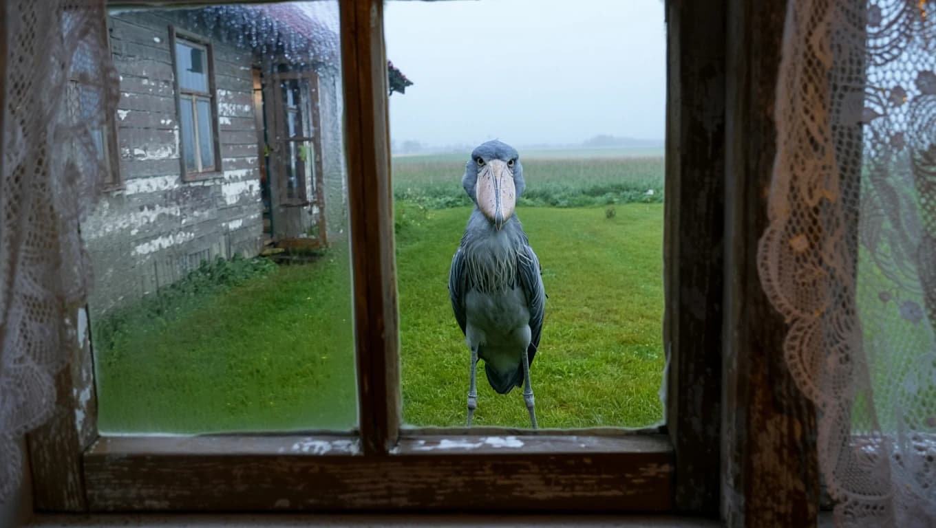 Giant Bird Appears Outside Farmer’s Window – When He Sees What It’s Guarding, He Freezes
